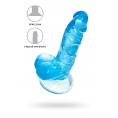 Голубой реалистичный фаллоимитатор Indy - 15,8 см. - A-toys купить с доставкой в интернет-магазине Orgasmix в Новокузнецке Голубой реалистичный фаллоимитатор Indy - 15,8 см. - A-toys
