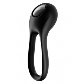 Черное эрекционное виброкольцо Majestic Duo - Satisfyer - в Новокузнецке купить с доставкой