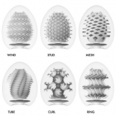 Набор из 6 мастурбаторов Tenga EGG IV с различным рельефом - Tenga - в Новокузнецке купить с доставкой