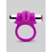 Лиловое виброкольцо с пультом ДУ Remote Control Cock Ring - Happy Rabbit - в Новокузнецке купить с доставкой