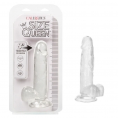 Прозрачный фаллоимитатор Size Queen 6  - 20,25 см. - California Exotic Novelties