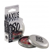 Экстремально тонкие презервативы в железном кейсе MAXUS Extreme Thin - 3 шт. - Maxus - купить с доставкой в Новокузнецке