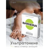 Ультратонкие презервативы Bariera Ultra Thin - 3 шт. - Bariera - купить с доставкой в Новокузнецке