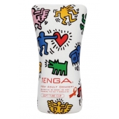 Мастурбатор-туба Keith Haring Soft Tube CUP - Tenga - в Новокузнецке купить с доставкой