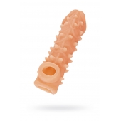 Телесная закрытая насадка с пупырышками Cock Sleeve Size M - 15,6 см. - KOKOS - в Новокузнецке купить с доставкой