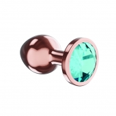 Пробка цвета розового золота с малиновым кристаллом Diamond Topaz Shine L - 8,3 см. - Lola Games - купить с доставкой в Новокузнецке