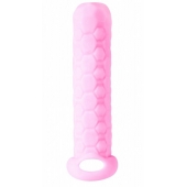 Розовый фаллоудлинитель Homme Long - 13,5 см. - Lola Games - в Новокузнецке купить с доставкой