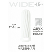 Белый фаллоудлинитель Homme Wide - 13 см. - Lola Games - в Новокузнецке купить с доставкой