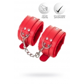 Красные оковы Anonymo из искусственной кожи - ToyFa - купить с доставкой в Новокузнецке Красные оковы Anonymo из искусственной кожи - ToyFa - купить с доставкой в Новокузнецке