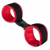 Красно-черные велюровые оковы Anonymo - ToyFa - купить с доставкой в Новокузнецке