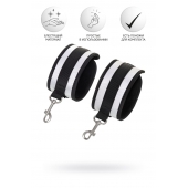 Серебристо-черные наручники Anonymo - ToyFa - купить с доставкой в Новокузнецке