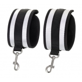 Серебристо-черные оковы Anonymo - ToyFa - купить с доставкой в Новокузнецке Серебристо-черные оковы Anonymo - ToyFa - купить с доставкой в Новокузнецке