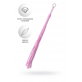 Розовый флоггер Anonymo - 64 см. - ToyFa - купить с доставкой в Новокузнецке Розовый флоггер Anonymo - 64 см. - ToyFa - купить с доставкой в Новокузнецке