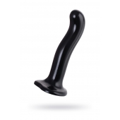 Черный стимулятор для пар P G-Spot Dildo Size L - 19 см. - Strap-on-me - в Новокузнецке купить с доставкой