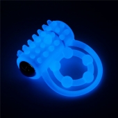 Голубое, светящееся в темноте виброкольцо Lumino Play Vibrating Penis Ring - Lovetoy - в Новокузнецке купить с доставкой