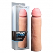 Телесная фаллическая насадка на пенис Magnum Xtender - 23 см. - Blush Novelties - в Новокузнецке купить с доставкой