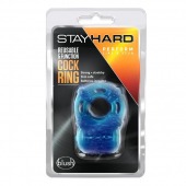 Голубое эрекционное виброкольцо Reusable 5 Function Cock Ring - Blush Novelties - в Новокузнецке купить с доставкой