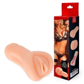 Телесный реалистичный мастурбатор в виде вагины - Bior toys - в Новокузнецке купить с доставкой