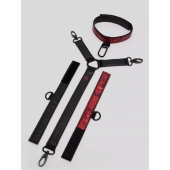 Ошейник с наручниками Reversible Faux Leather Collar and Wrist - Fifty Shades of Grey - купить с доставкой в Новокузнецке