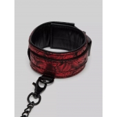 Красно-черные оковы Reversible Faux Leather Ankle Cuffs - Fifty Shades of Grey - купить с доставкой в Новокузнецке
