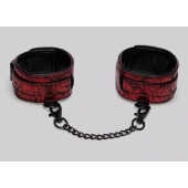 Красно-черные оковы Reversible Faux Leather Ankle Cuffs - Fifty Shades of Grey - купить с доставкой в Новокузнецке