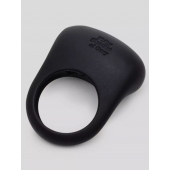 Черное эрекционное виброкольцо Sensation Rechargeable Vibrating Love Ring - Fifty Shades of Grey - в Новокузнецке купить с доставкой