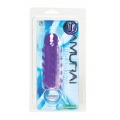 Закрытая фиолетовая насадка с пупырышками SAMURAI PENIS SLEEVE PURPLE - 14,5 см. - NMC - в Новокузнецке купить с доставкой