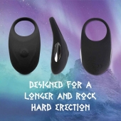 Черное эрекционное виброкольцо Thor Cockring - FeelzToys - в Новокузнецке купить с доставкой