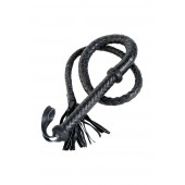 Длинный кожаный кнут с хлопушками на конце - ToyFa - купить с доставкой в Новокузнецке