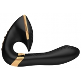 Черный вибростимулятор SOYO - 17 см. - Shunga купить в Новокузнецке с доставкой в Orgasmix.ru Черный вибростимулятор SOYO - 17 см. - Shunga