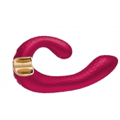 Малиновый гибкий вибростимулятор MIYO с двумя моторами - 18,5 см. - Shunga купить в Новокузнецке с доставкой в Orgasmix.ru Малиновый гибкий вибростимулятор MIYO с двумя моторами - 18,5 см. - Shunga