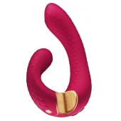 Малиновый гибкий вибростимулятор MIYO с двумя моторами - 18,5 см. - Shunga купить в Новокузнецке с доставкой в Orgasmix.ru Малиновый гибкий вибростимулятор MIYO с двумя моторами - 18,5 см. - Shunga