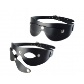 Черная кожаная маска  Новичок - Sitabella - купить с доставкой в Новокузнецке