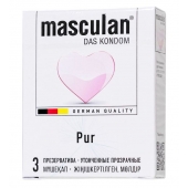 Супертонкие презервативы Masculan Pur - 3 шт. - Masculan - купить с доставкой в Новокузнецке