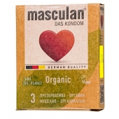 Экологически чистые презервативы Masculan Organic - 3 шт. - Masculan - купить с доставкой в Новокузнецке