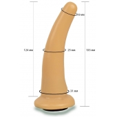 Телесная гладкая насадка Harness - 13,3 см. - LOVETOY (А-Полимер) - купить с доставкой в Новокузнецке