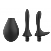 Черный анальный душ Nexus Anal Douche Set с 2 сменными насадками - Nexus Range - купить с доставкой в Новокузнецке