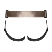 Бронзовый пояс для насадок Curious Harness - Strap-on-me - купить с доставкой в Новокузнецке