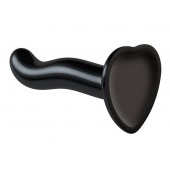 Черный фаллоимитатор-насадка Strap-On-Me P G spot Dildo size S - 16,4 см. - Strap-on-me - купить с доставкой в Новокузнецке