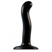 Черный фаллоимитатор-насадка Strap-On-Me P G spot Dildo size S - 16,4 см. - Strap-on-me - купить с доставкой в Новокузнецке