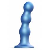 Голубая насадка Strap-On-Me Dildo Plug Balls size S - Strap-on-me - купить с доставкой в Новокузнецке