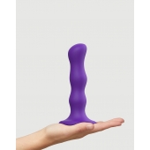 Фиолетовая насадка Strap-On-Me Dildo Geisha Balls size M - Strap-on-me - купить с доставкой в Новокузнецке