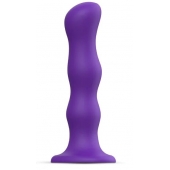 Фиолетовая насадка Strap-On-Me Dildo Geisha Balls size M - Strap-on-me - купить с доставкой в Новокузнецке