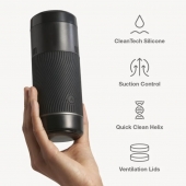 Черный мастурбатор с контролем всасывания Arcwave Pow Stroker - Arcwave - в Новокузнецке купить с доставкой