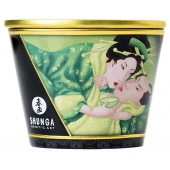 Массажная свеча Exotic Green Tea с ароматом зелёного чая - 170 мл. - Shunga - купить с доставкой в Новокузнецке