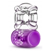 Фиолетовое эрекционное виброкольцо Pleaser Rechargeable C-Ring - Blush Novelties - в Новокузнецке купить с доставкой