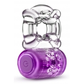 Фиолетовое эрекционное виброкольцо One Night Stand Vibrating C-Ring - Blush Novelties - в Новокузнецке купить с доставкой