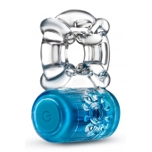 Синее эрекционное виброкольцо One Night Stand Vibrating C-Ring - Blush Novelties - в Новокузнецке купить с доставкой