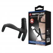 Черная вибронасадка на пенис Vibrating Penis Sling - Baile - в Новокузнецке купить с доставкой