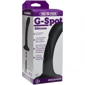 Черная изогнутая насадка Vac-U-Lock G-Spot - 16,5 см. - Doc Johnson - купить с доставкой в Новокузнецке
